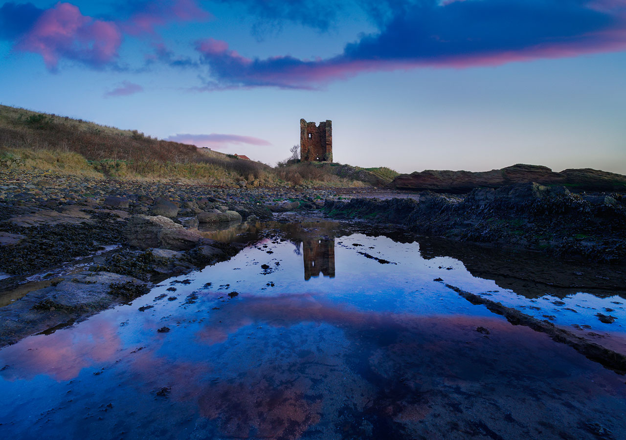 Seafield Tower on the Fife Coastal Path