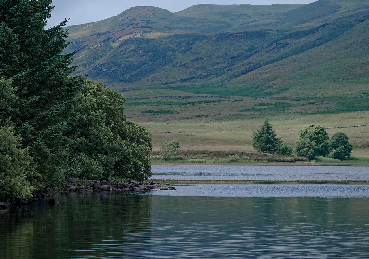 Harperleas Reservoir in Fife Scotland