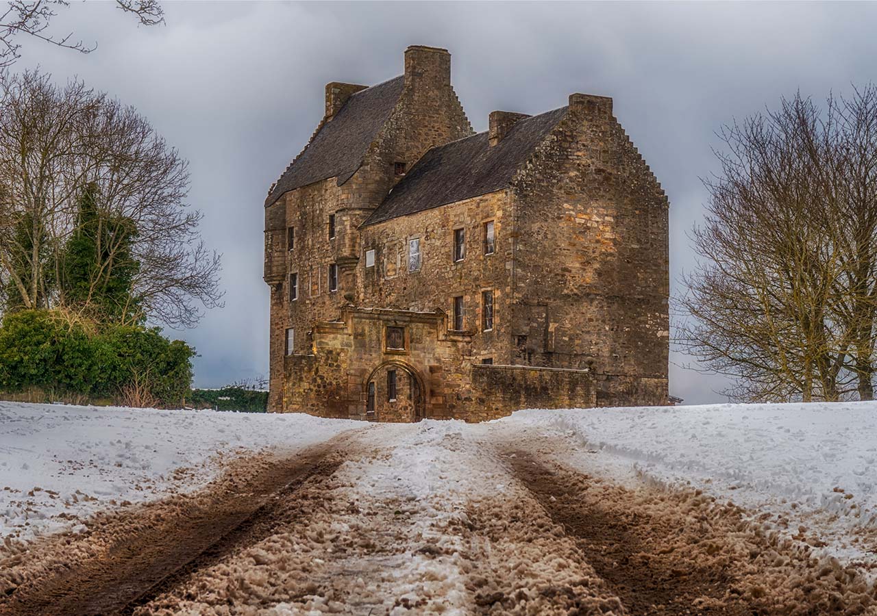 Midhope Castle in Scotland used as an Outlander filming location