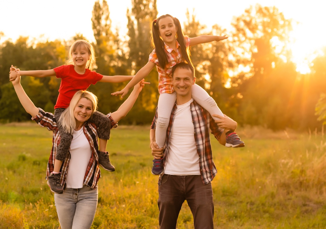 Family enjoying time together